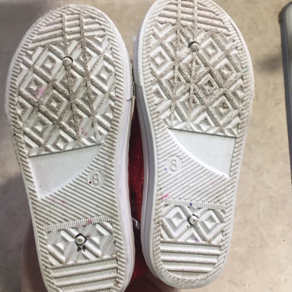 Red sparkly high tops - Picture 4 of 4